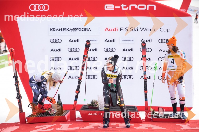  Mikaela Shiffrin, smučarka (ZDA);  Federica Brignone, smučarka (Italija);  Petra Vlhova, smučarka (Slovaška)59. Zlata lisica, nedelja