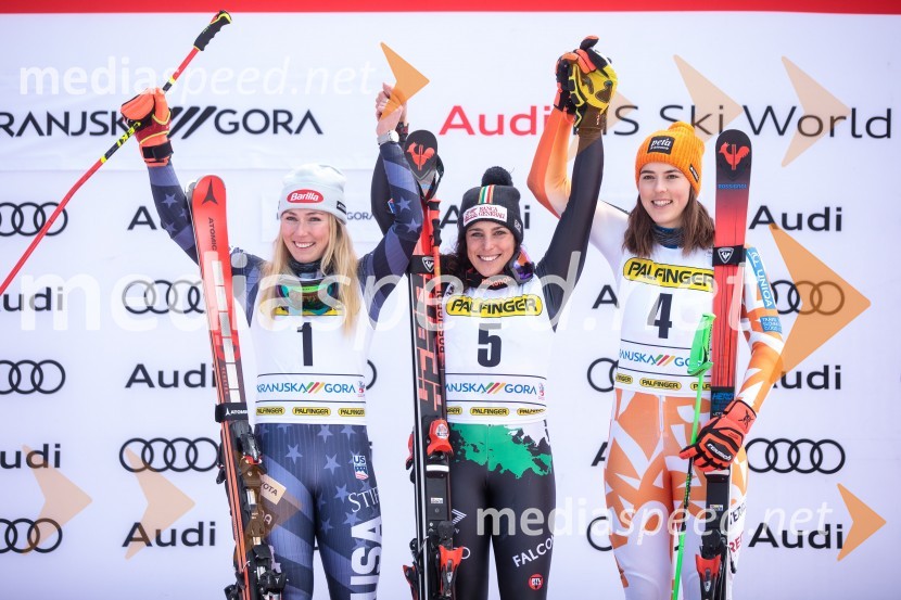 Mikaela Shiffrin, smučarka (ZDA);  Federica Brignone, smučarka (Italija);  Petra Vlhova, smučarka (Slovaška)59. Zlata lisica, nedelja