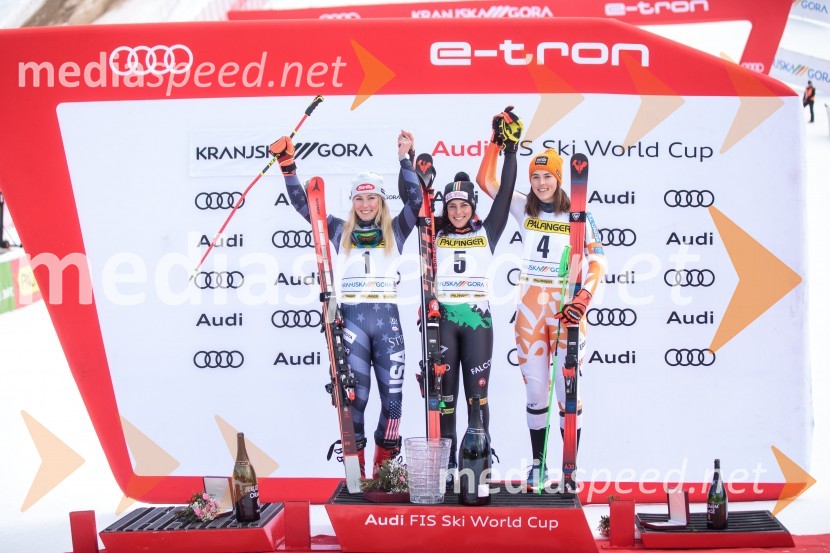  Mikaela Shiffrin, smučarka (ZDA);  Federica Brignone, smučarka (Italija);  Petra Vlhova, smučarka (Slovaška)59. Zlata lisica, nedelja