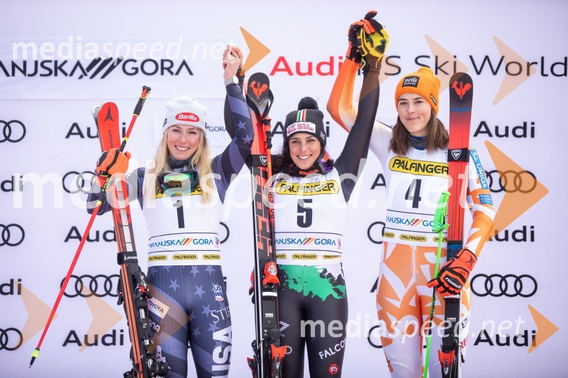  Mikaela Shiffrin, smučarka (ZDA);  Federica Brignone, smučarka (Italija);  Petra Vlhova, smučarka (Slovaška)59. Zlata lisica, nedelja