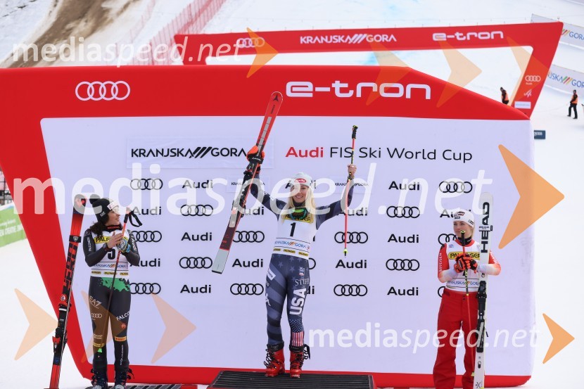  Federica Brignone, smučarka (Italija);  Mikaela Shiffrin, smučarka (ZDA);  Lara Gut-Behrami, smučarka (Švica)59. Zlata lisica, nedelja