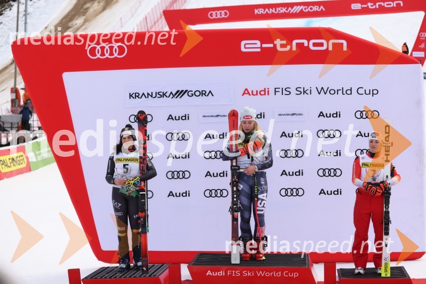  Federica Brignone, smučarka (Italija);  Mikaela Shiffrin, smučarka (ZDA);  Lara Gut-Behrami, smučarka (Švica)59. Zlata lisica, nedelja