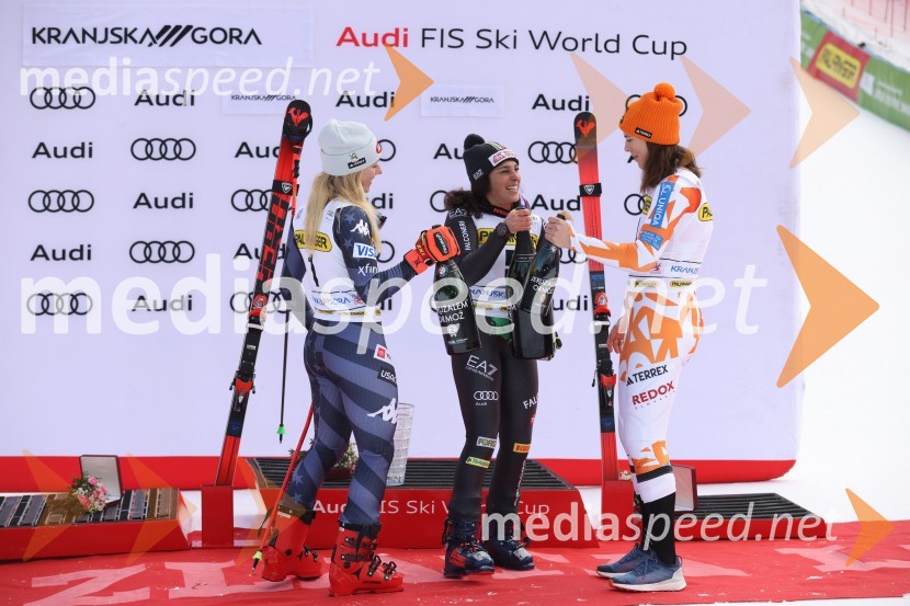  Mikaela Shiffrin, smučarka (ZDA);  Federica Brignone, smučarka (Italija);  Petra Vlhova, smučarka (Slovaška)59. Zlata lisica, nedelja