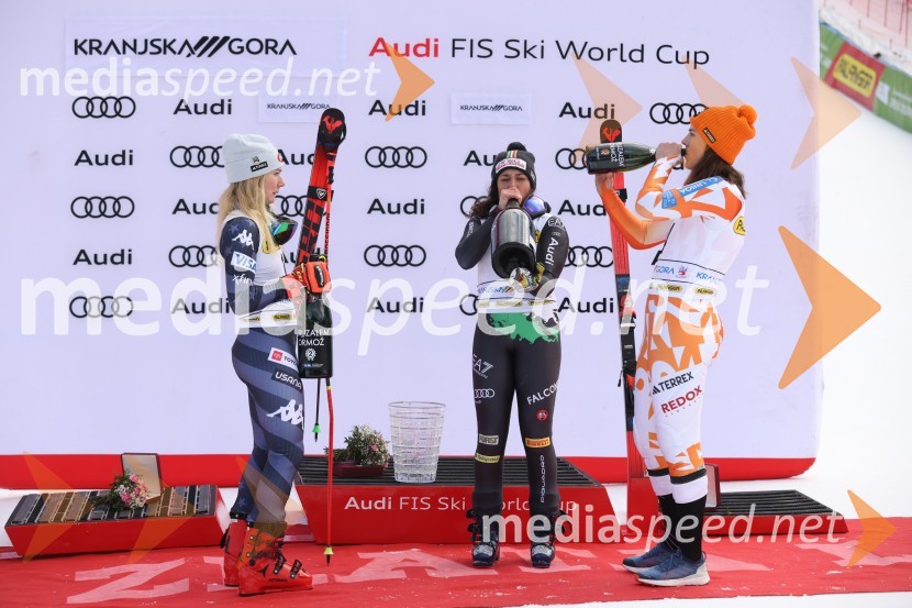  Mikaela Shiffrin, smučarka (ZDA);  Federica Brignone, smučarka (Italija);  Petra Vlhova, smučarka (Slovaška)59. Zlata lisica, nedelja
