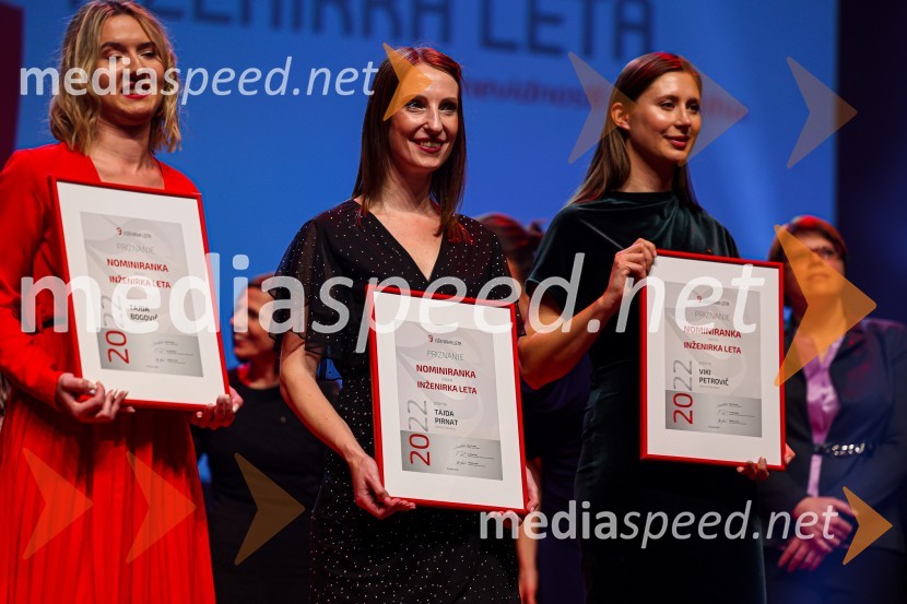  Tajda Bogovič, azvijalka programske opreme, MESI, razvoj medicinskih naprav, d.o.o.;  Tajda Pirnat, specialistka za skladnost produktov z direktivami in regulativami, Danfoss Trata d.o.o.;  Viki Petrovič, višja tehnična svetovalka, LoftwareInženirka leta 2022 je Rosana Kolar