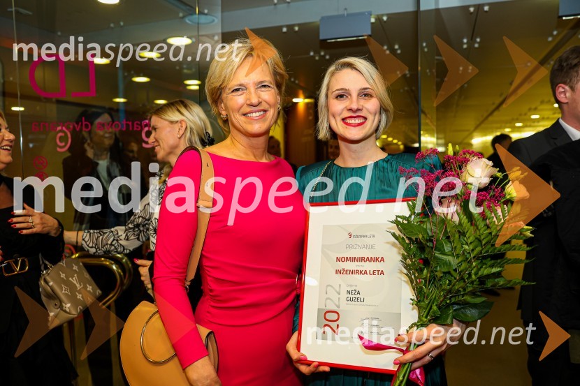  Aleša Mižigoj, direktorica Medex, d. o. o.;  Neža Guzel, projektna in produktna vodja v razvoju, MAHLE Electric Drives Slovenija d.o.oInženirka leta 2022 je Rosana Kolar