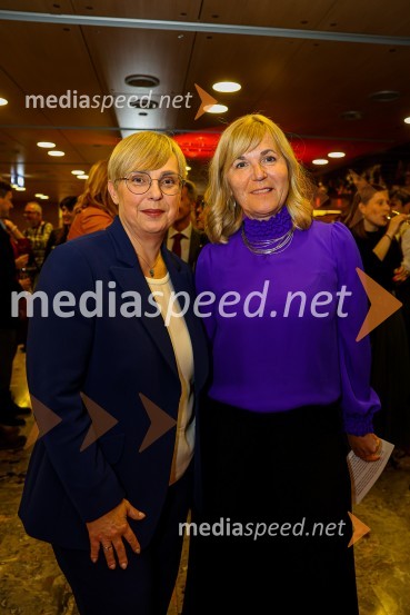 dr. Nataša Pirc Musar, predsednica Republike Slovenije;  Medeja Lončar, direktorica Siemens Slovenija ter pobudnica izbora Inženirka letaInženirka leta 2022 je Rosana Kolar