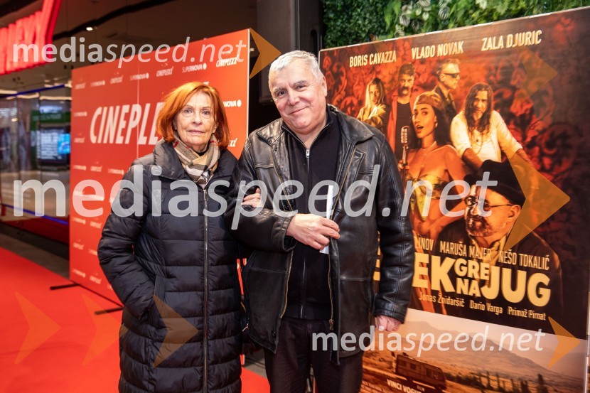  Helga  Lapajne;  Zoran Predin, glasbenikDedek gre na jug premiera, Cineplexx Ljubljana