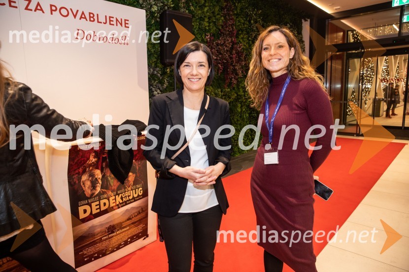  Andreja Purger, marketing Cineplexx;  Viktorija Martinović, CineplexxDedek gre na jug premiera, Cineplexx Ljubljana