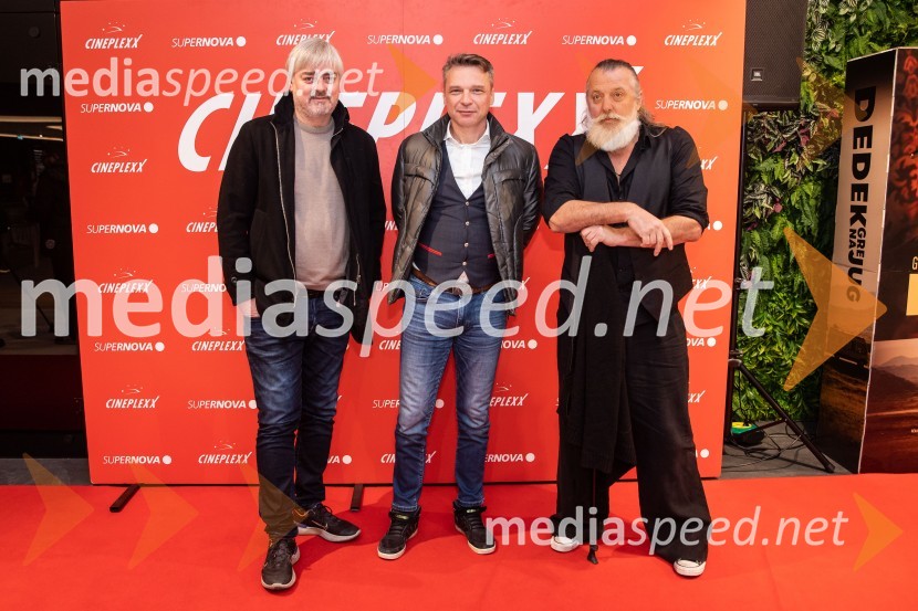  Marko Miladinović - Mile, igralec;  Nenad Tokalić, igralec;  Vinci Vogue Anžlovar, scenaristDedek gre na jug premiera, Cineplexx Ljubljana