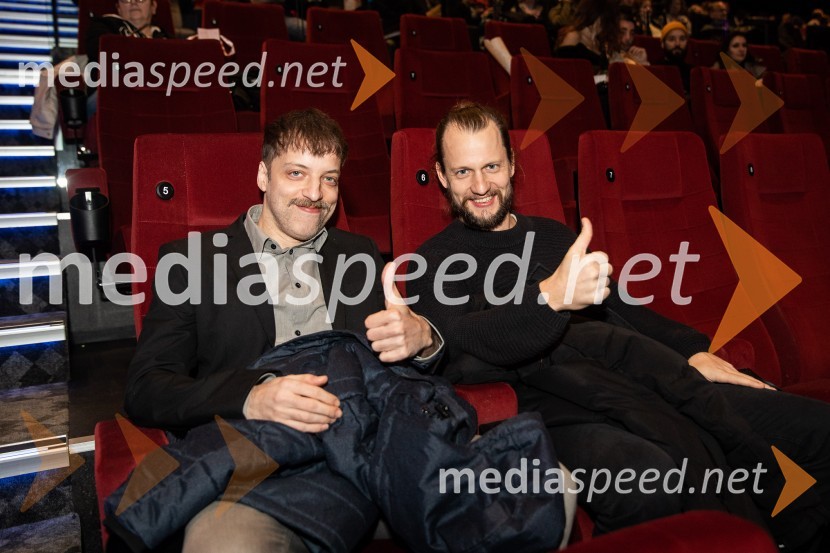  Vid Klemenc, igralec;  Jernej Gašperin, igralecDedek gre na jug premiera, Cineplexx Ljubljana