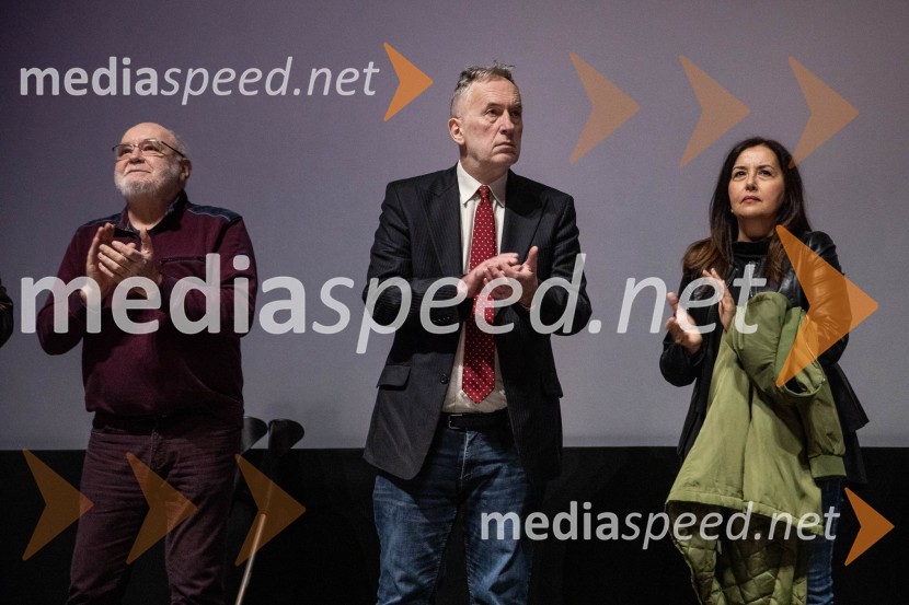  Branislav Brana Srdić , filmski producent;  Jonas Žnidaršič, igralec;  Ksenija Mišič, igralkaDedek gre na jug premiera, Cineplexx Ljubljana