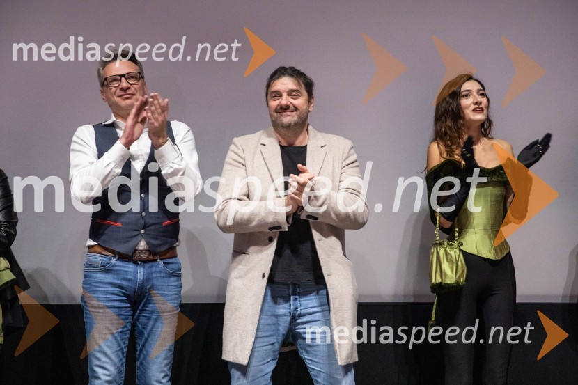  Nenad Tokalić, igralec;  Goran  Navojec, igralec;  Zala Djurić, igralkaDedek gre na jug premiera, Cineplexx Ljubljana
