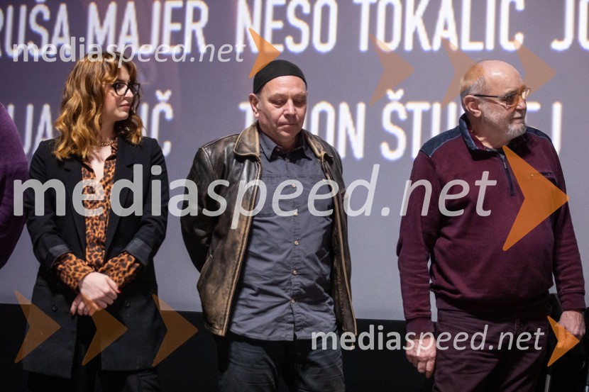  Zarja  Predin, stilistka in kostumografinja;  Milko Lazar, skladatelj, pianist;  Branislav Brana Srdić , filmski producentDedek gre na jug premiera, Cineplexx Ljubljana