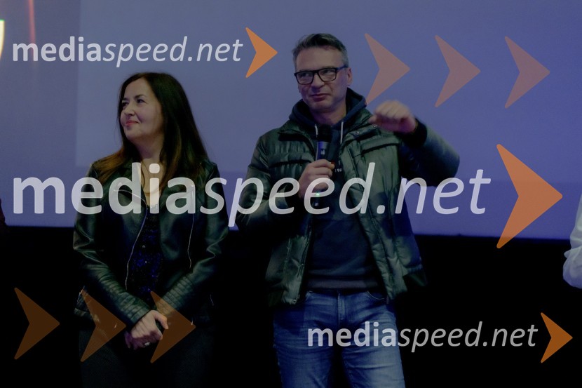  Ksenija Mišič, igralka;  Nenad Tokalić, igralecPremiera filma Dedek gre na jug, Maribox