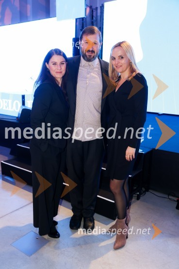  Živa Ploj Peršuh, dirigentka;  Tomo Peršuh, direktor, Slovenski mladinski orkester;  Ajša Vodnik, izvršna direktorica AmCham (Ameriška gospodarska zbornica)Delova osebnost leta 2022 je Marjan Pipenbaher