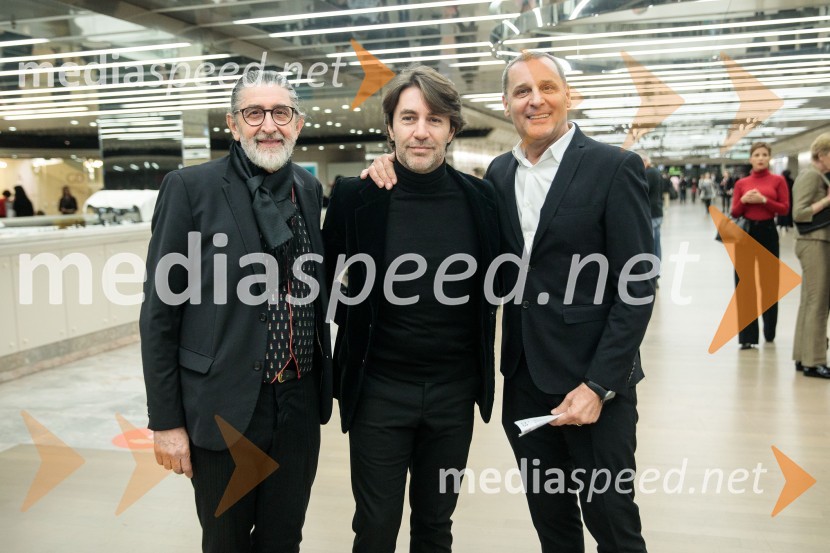  Leo Kulaš, kostumograf;  Edward Clug, umetniški direktor, Balet SNG Maribor;  Danilo Rošker, direktor SNG MariborGiselle, romantični balet v dveh dejanjih