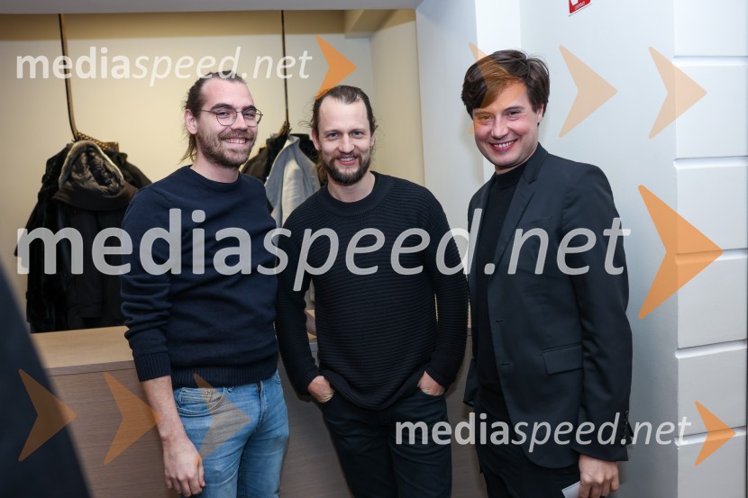  Matic Maco Lukšič, igralec;  Jernej Gašperin, igralec;  Mario Dragojević, igralecOblast teme, premiera drame v SLG Celje