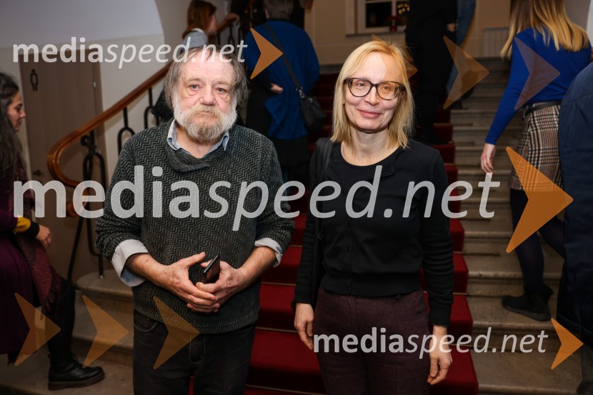  Zdravko Duša, pisec, urednik in prevajalec, vodja simpozija Moč povezav;  Petra Vidali, urednica kulture, VečerOblast teme, premiera drame v SLG Celje