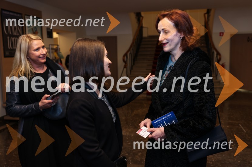  Tatjana Doma, dramaturginja SLG Celje;  Milana Simonič, marketing SNG Drama Ljubljana;  Saša  Pavček, igralka, Predsednica združenja dramskih umetnikov Slovenije, prejemnica Borštnikovega prstanaOblast teme, premiera drame v SLG Celje