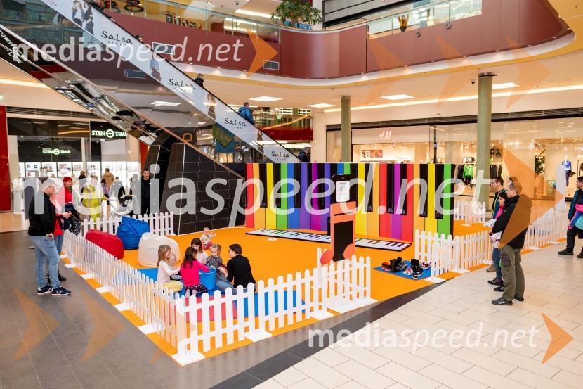 Glasbeno doživetje za otroke v Citycentru Celje: Kreativna glasbena igralnica – inštrumentalnica NA GLAS