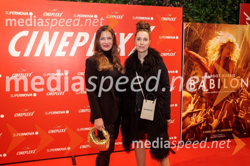  Andreja Merhar, Manikira Urban spa;  Tea Hegeduš, urednica revije GlossBabilon, premiera v Cineplexx Ljubljana