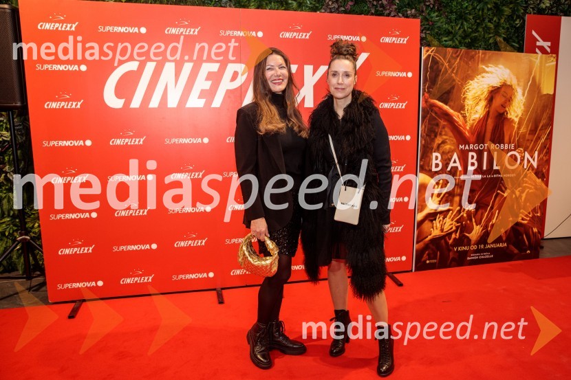  Andreja Merhar, Manikira Urban spa;  Tea Hegeduš, urednica revije GlossBabilon, premiera v Cineplexx Ljubljana