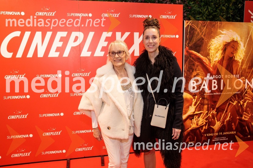  Vera Hegeduš, lastnica trgovine Gloss Couture;  Tea Hegeduš, urednica revije GlossBabilon, premiera v Cineplexx Ljubljana