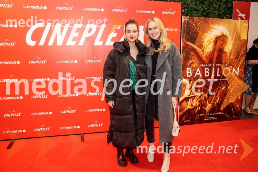  Gaja Filač, igralka;  Melani Mekicar, radijska in televizijska voditeljicaBabilon, premiera v Cineplexx Ljubljana