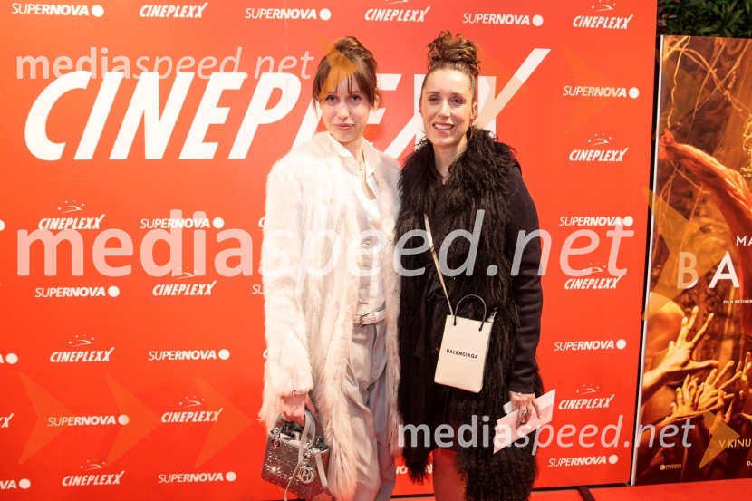  Kasia Hegeduš Gornik;  Tea Hegeduš, urednica revije GlossBabilon, premiera v Cineplexx Ljubljana