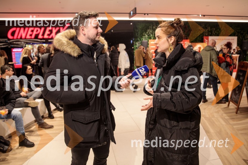  Alen Podlesnik, moderator, novinar POP TV;  Gaja Filač, igralkaBabilon, premiera v Cineplexx Ljubljana