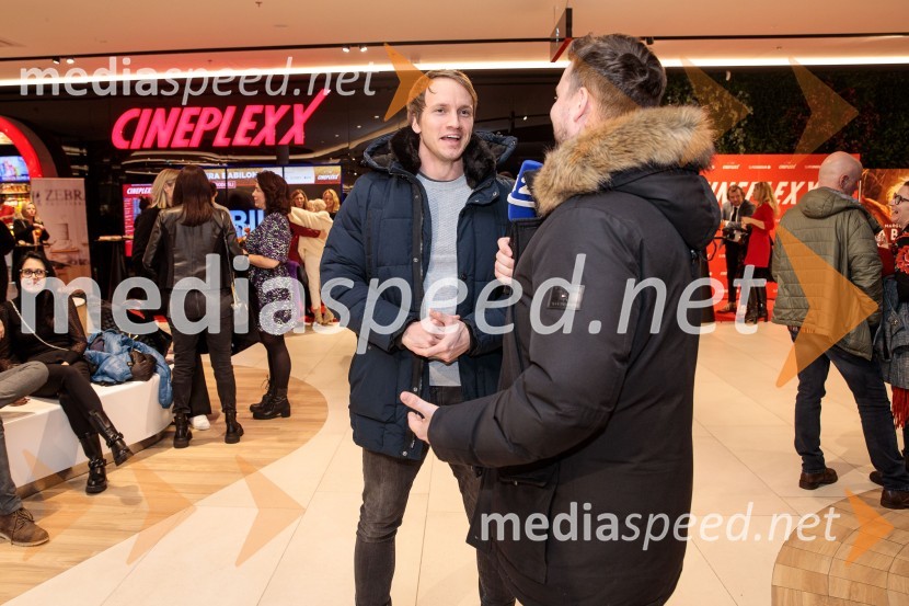  Andrei Lenart, igralec;  Alen Podlesnik, moderator, novinar POP TVBabilon, premiera v Cineplexx Ljubljana
