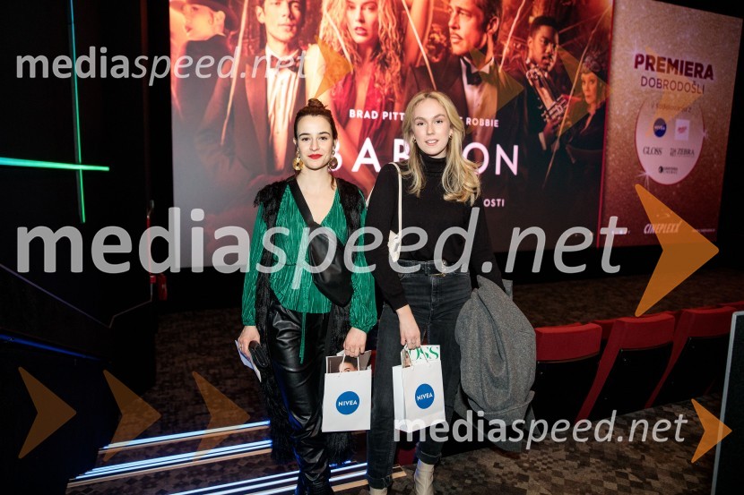  Gaja Filač, igralka;  Melani Mekicar, radijska in televizijska voditeljicaBabilon, premiera v Cineplexx Ljubljana