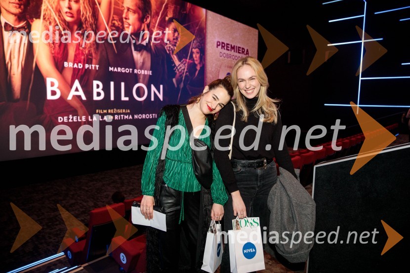  Gaja Filač, igralka;  Melani Mekicar, radijska in televizijska voditeljicaBabilon, premiera v Cineplexx Ljubljana