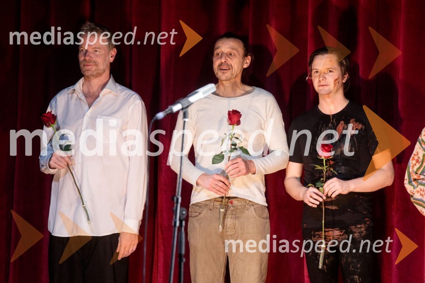  Matija  Vastl, igralec;  Matej Recer, igralec;  Stane Tomazin, igralecStrah in beda Tretjega rajha, premiera predstave