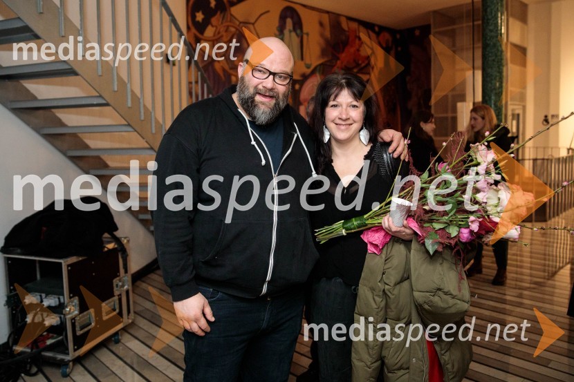  Jerko Marčić, igralec;  Janja Majzelj, igralkaStrah in beda Tretjega rajha, premiera predstave