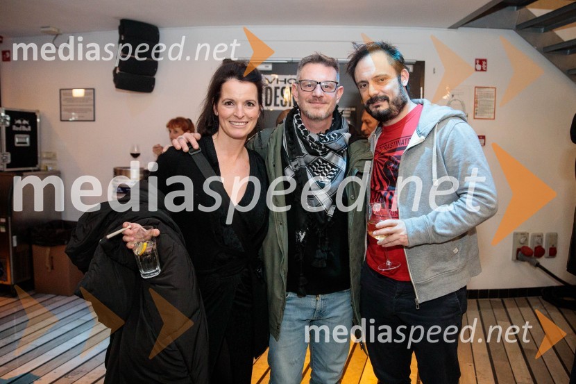  Ana Horvat Dolinar, igralka;  Tibor Mihelič Syed, direktor, Slovensko mladinsko gledališče;  Milan Ramšak Marković, dramaturgStrah in beda Tretjega rajha, premiera predstave
