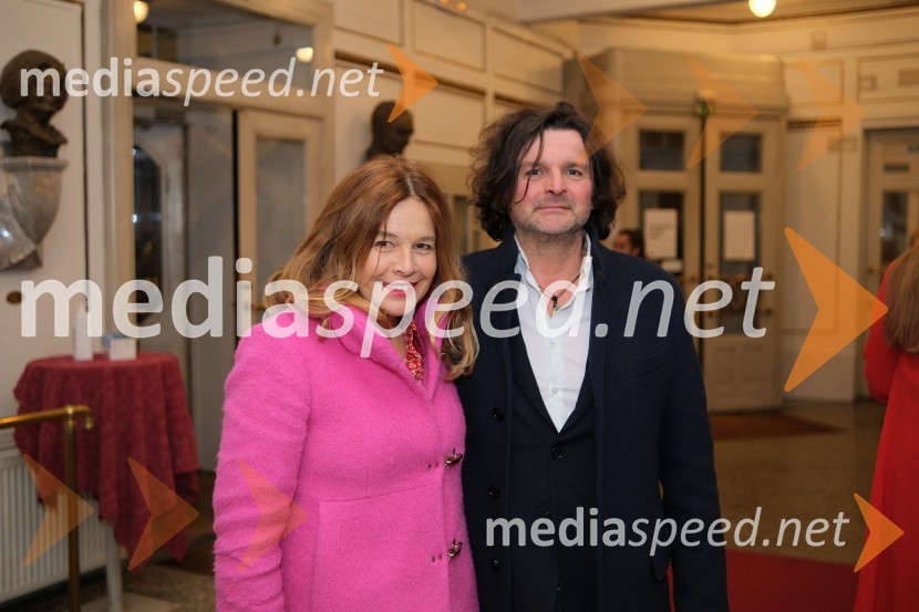  Karmen Štular Sotošek;  Peter Sotošek Štular, nekdanji direktor SNG Opera in balet LjubljanaMrtvaški ples Augusta Strindberga v režiji Eduarda Milerja