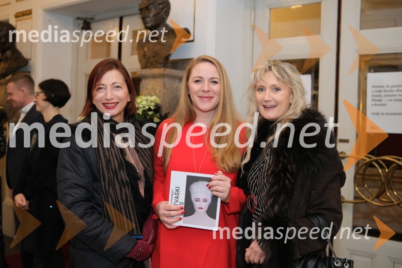  Daniela Grgić, oblikovalka, SNG Drama;  Barbara Svetek, vodja službe za marketing SNG Drama Ljubljana;  ... Mrtvaški ples Augusta Strindberga v režiji Eduarda Milerja