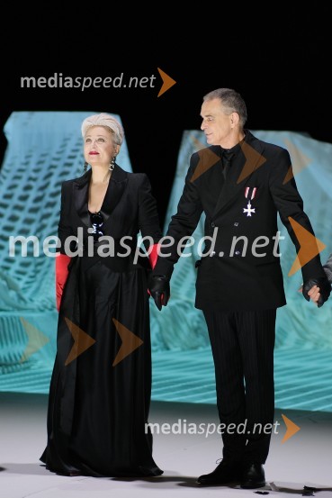  Nataša Barbara Gračner, režiserka in igralka;   Igor  Samobor, igralecMrtvaški ples Augusta Strindberga v režiji Eduarda Milerja