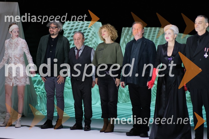  Eva Jesenovec, igralka;  Atej Tutta, režiser;  Bojan Emeršič, igralec;  Jelena Proković, kostumografinja, JSP;  Eduard Miler, režiser;  Nataša Barbara Gračner, režiserka in igralka;   Igor  Samobor, igralecMrtvaški ples Augusta Strindberga v režiji Eduarda Milerja