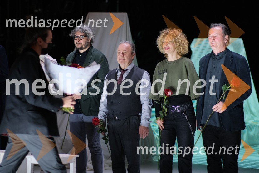  Atej Tutta, režiser;  Bojan Emeršič, igralec;  Jelena Proković, kostumografinja, JSP;  Eduard Miler, režiserMrtvaški ples Augusta Strindberga v režiji Eduarda Milerja