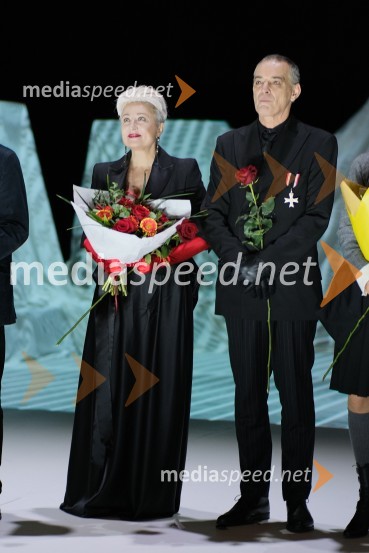  Nataša Barbara Gračner, režiserka in igralka;   Igor  Samobor, igralecMrtvaški ples Augusta Strindberga v režiji Eduarda Milerja