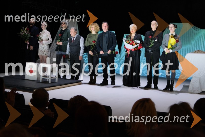  Domen Novak, igralec ;  Eva Jesenovec, igralka;  Atej Tutta, režiser;  Bojan Emeršič, igralec;  Jelena Proković, kostumografinja, JSP;  Eduard Miler, režiser;  Nataša Barbara Gračner, režiserka in igralka;   Igor  Samobor, igralec;  Petra Govc, igralkaMrtvaški ples Augusta Strindberga v režiji Eduarda Milerja