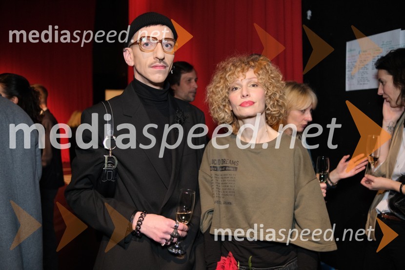  Matjaž Plošinjak, modni oblikovalec;  Jelena Proković, kostumografinja, JSPMrtvaški ples Augusta Strindberga v režiji Eduarda Milerja