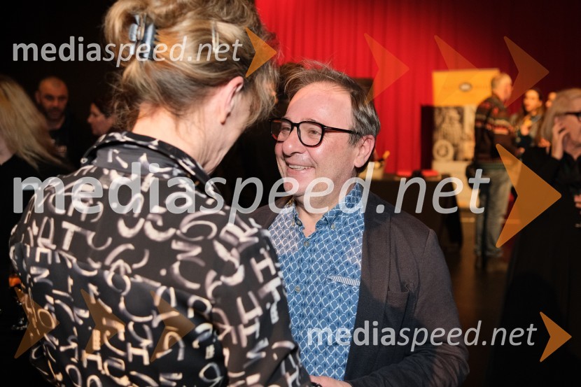  Vesna Jurca Tadel, ravnateljice SNG Drama Ljubljana;  Bojan Emeršič, igralecMrtvaški ples Augusta Strindberga v režiji Eduarda Milerja