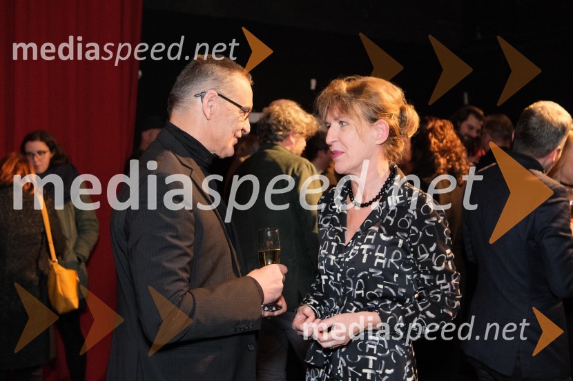   Igor  Samobor, igralec;  Vesna Jurca Tadel, ravnateljice SNG Drama LjubljanaMrtvaški ples Augusta Strindberga v režiji Eduarda Milerja