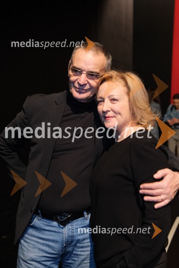   Igor  Samobor, igralec;  Nataša Barbara Gračner, režiserka in igralkaMrtvaški ples Augusta Strindberga v režiji Eduarda Milerja