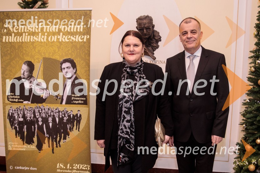  Uršula Cetinski, generalna direktorica, Cankarjev dom;  Matej Šarc, v.d. direktor in umetniški vodja Orkestra Slovenske filharmonije, slovenski oboistNemški narodni mladinski orkester, koncert v Slovenski filharmoniji