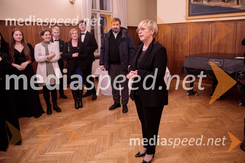 dr. Nataša Pirc Musar, predsednica Republike SlovenijeNemški narodni mladinski orkester, koncert v Slovenski filharmoniji